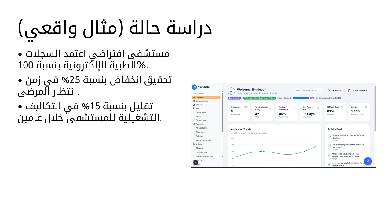 Slide 9 - دراسة حالة (مثال واقعي)