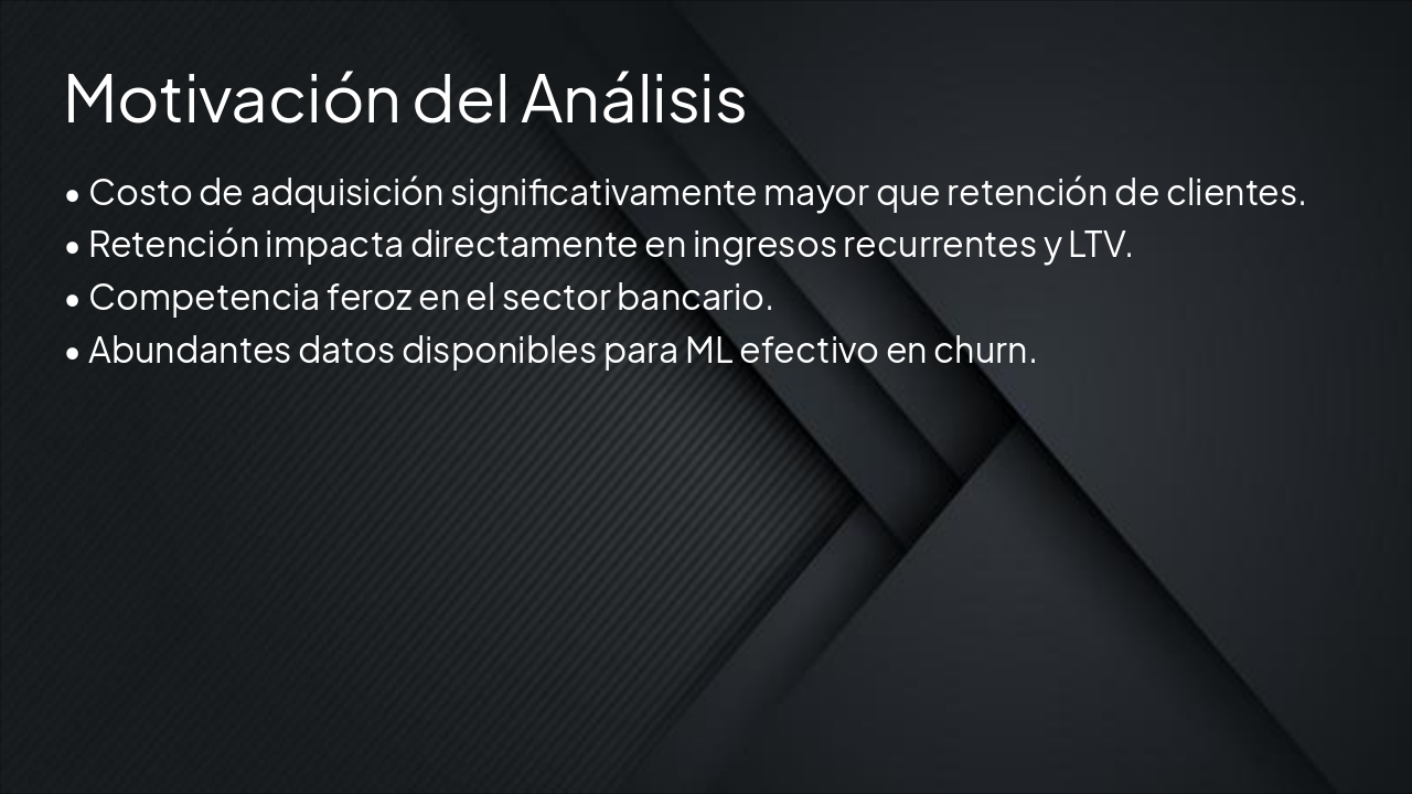 Slide 5 - Motivación del Análisis
