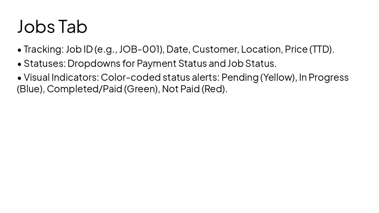 Slide 5 - Jobs Tab