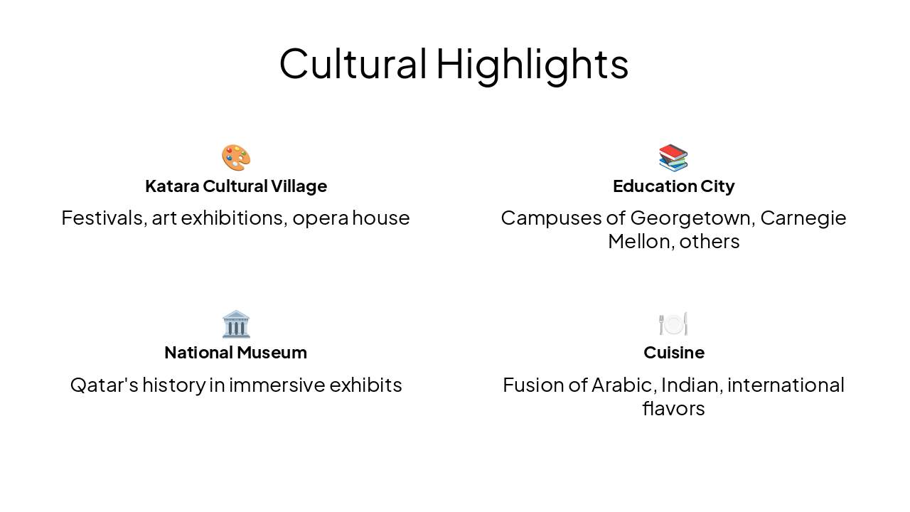 Slide 18 - Cultural Highlights