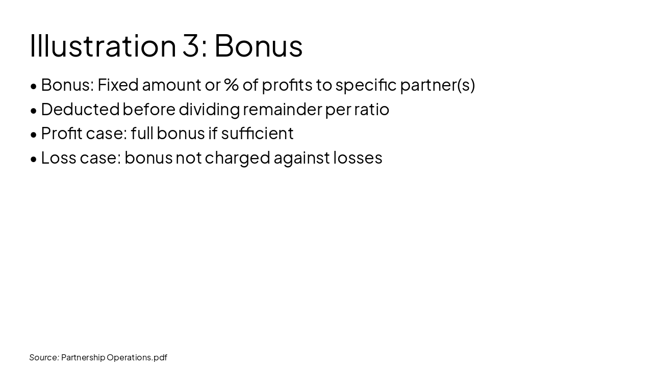 Slide 11 - Illustration 3: Bonus