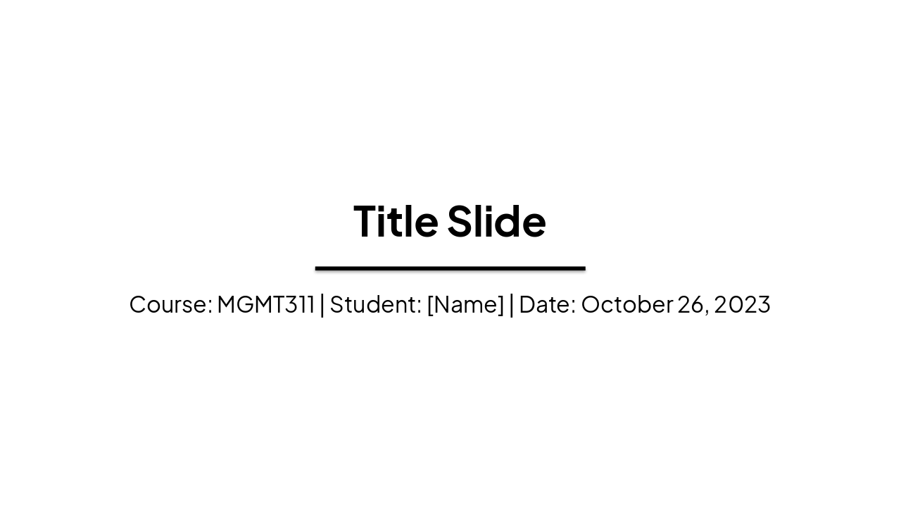 Slide 1 - Title Slide