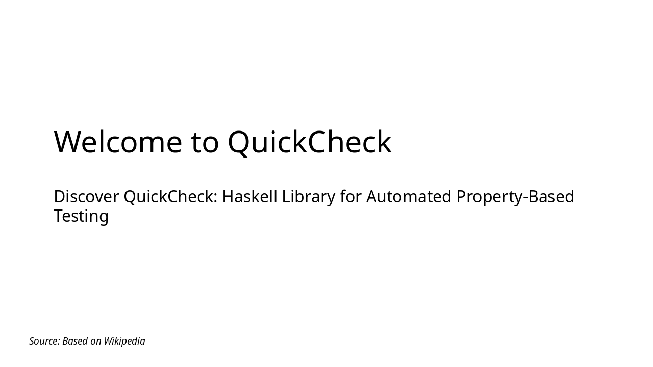 Unlocking QuickCheck: Haskell's Testing Powerhouse