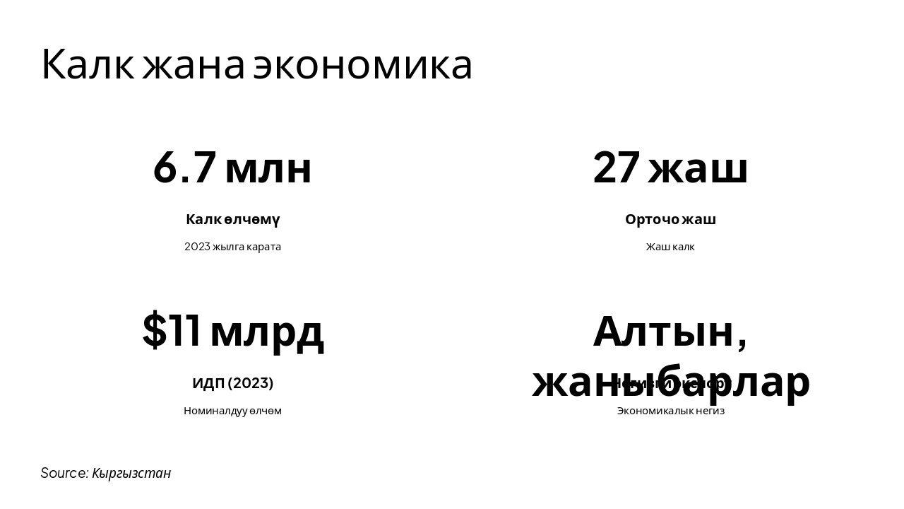 Slide 5 - Калк жана экономика