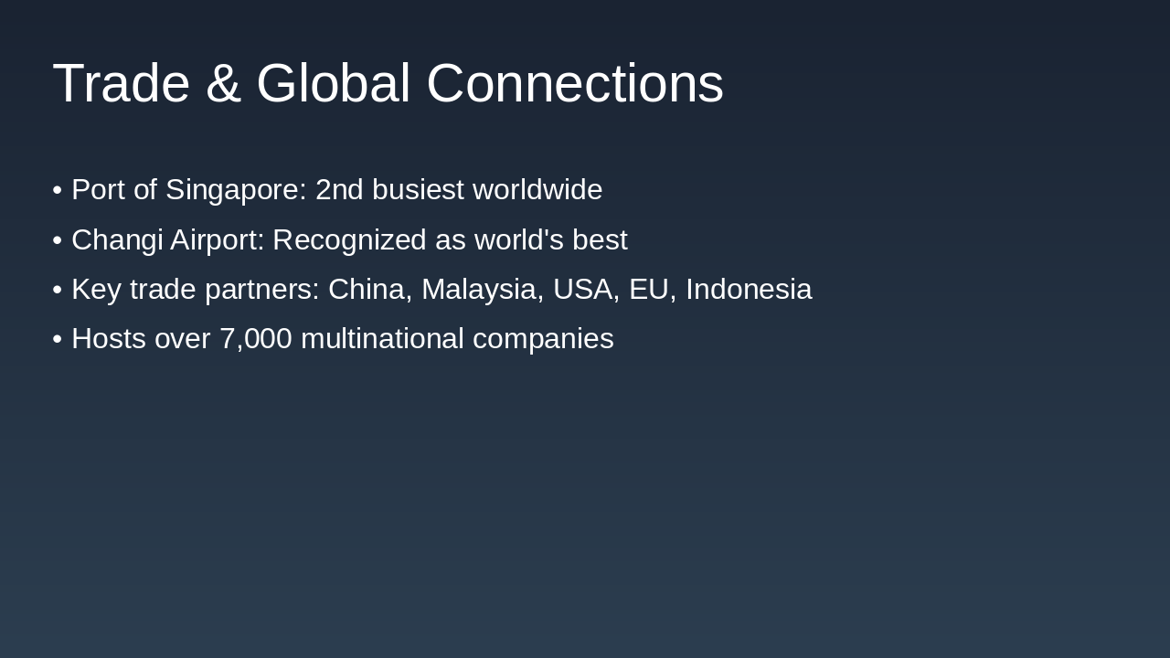 Slide 3 - Trade & Global Connections