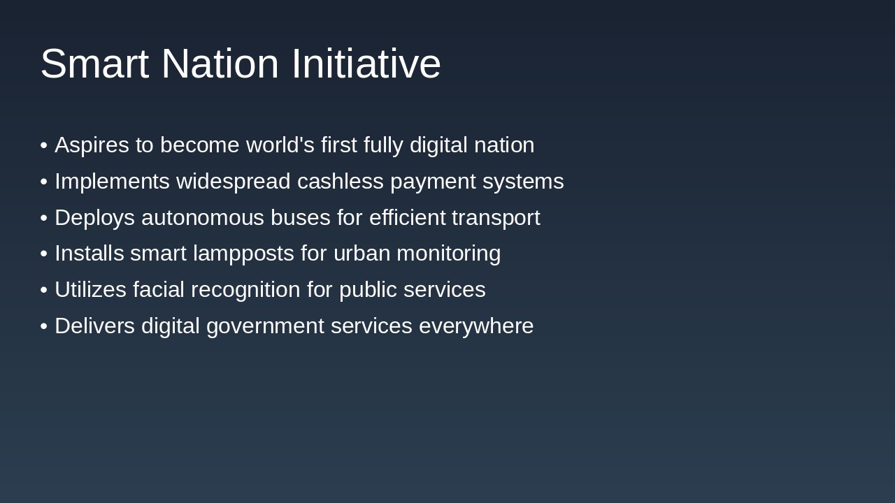Slide 5 - Smart Nation Initiative