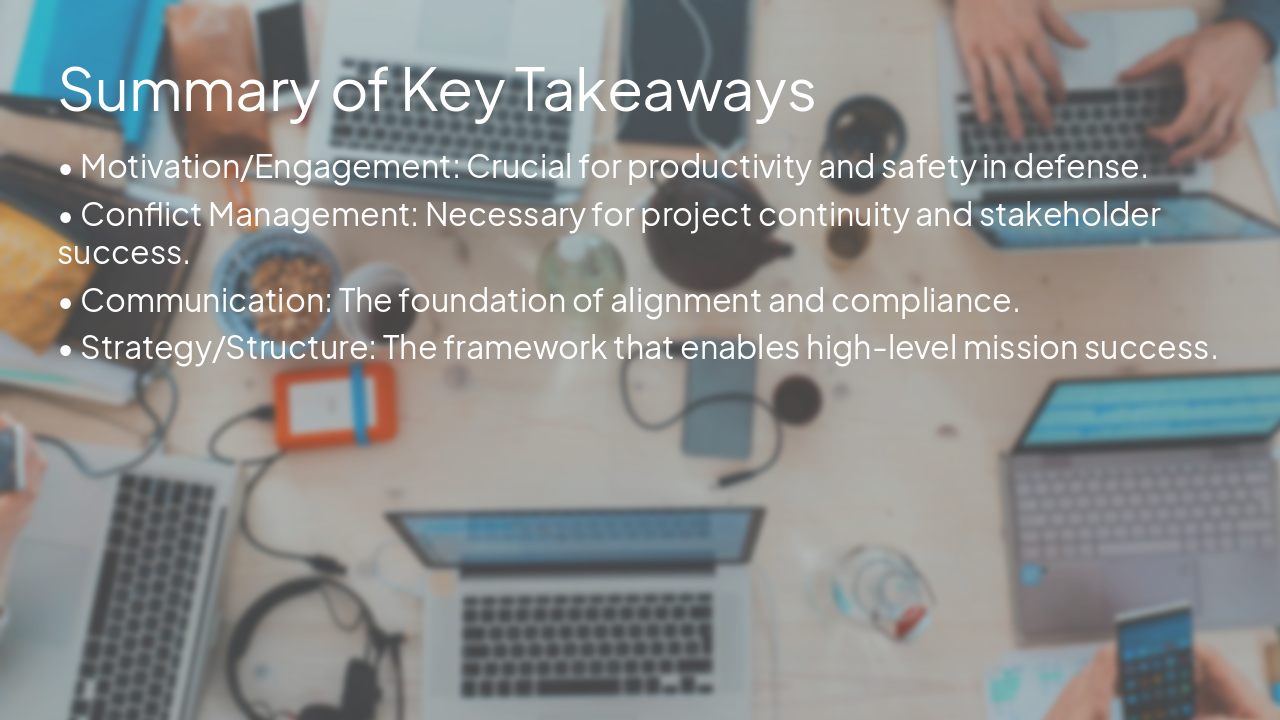 Slide 19 - Summary of Key Takeaways