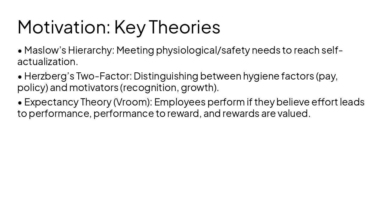 Slide 4 - Motivation: Key Theories