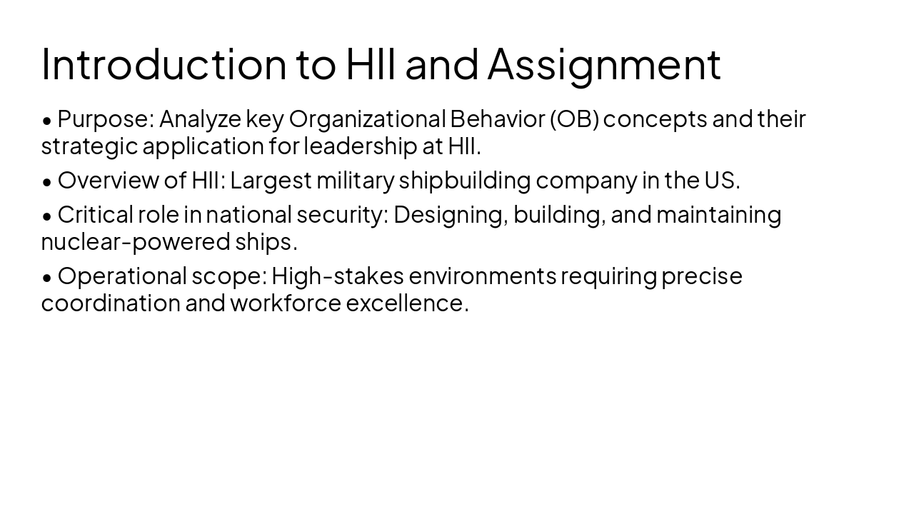 Slide 2 - Introduction to HII and Assignment
