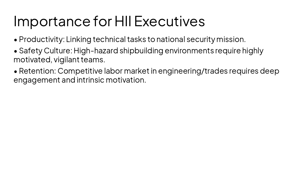 Slide 5 - Importance for HII Executives