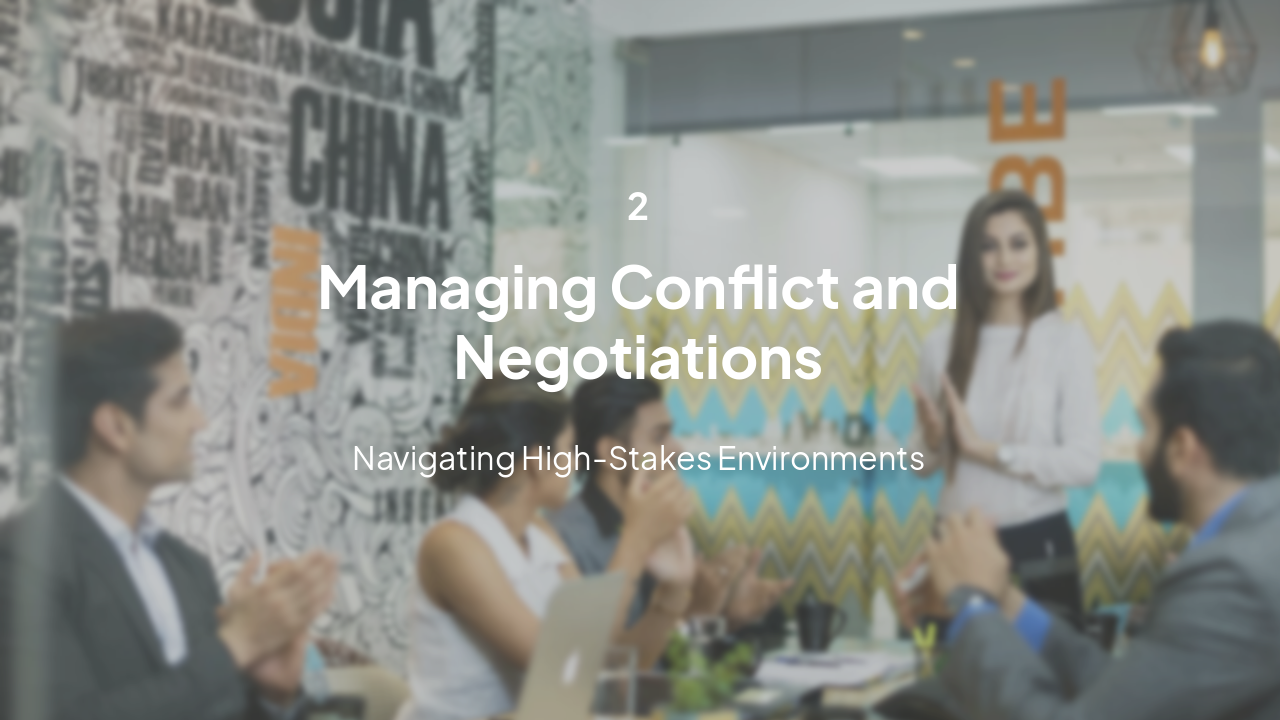 Slide 7 - Section 2: Conflict Management
