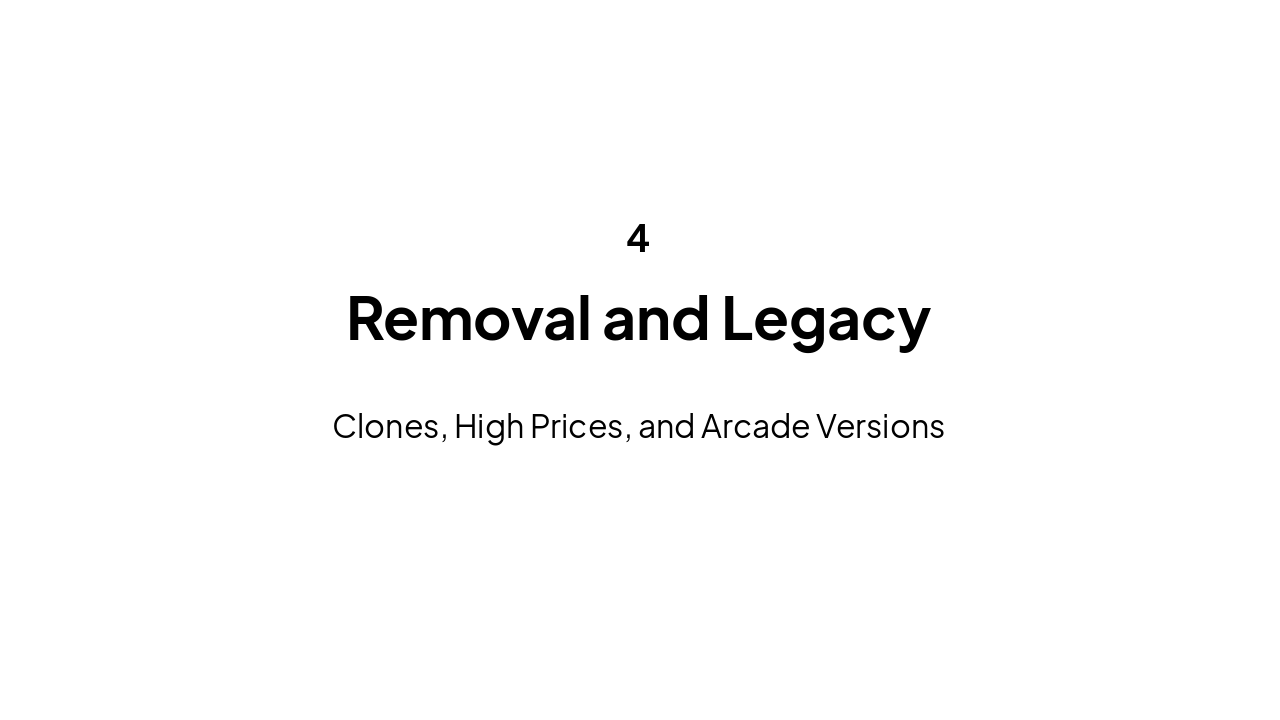 Slide 12 - Removal and Legacy
