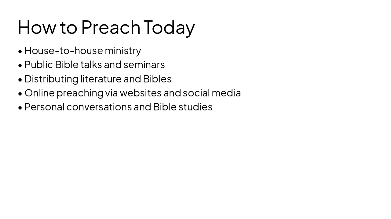 Slide 9 - How to Preach Today