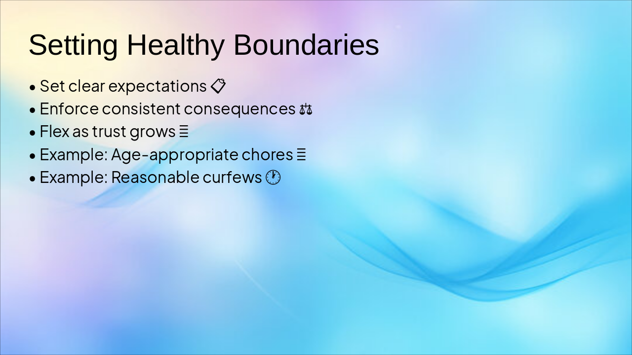 Slide 12 - Setting Healthy Boundaries