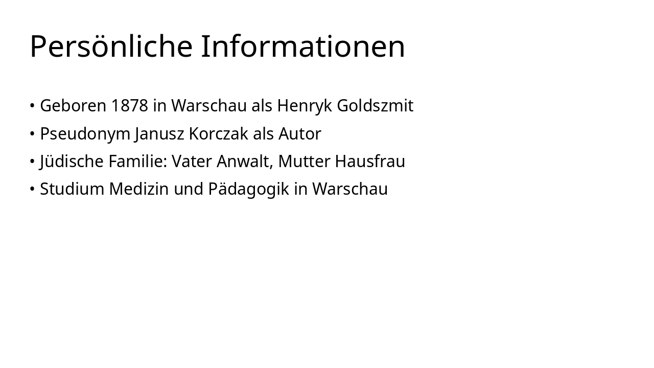 Slide 4 - Persönliche Informationen