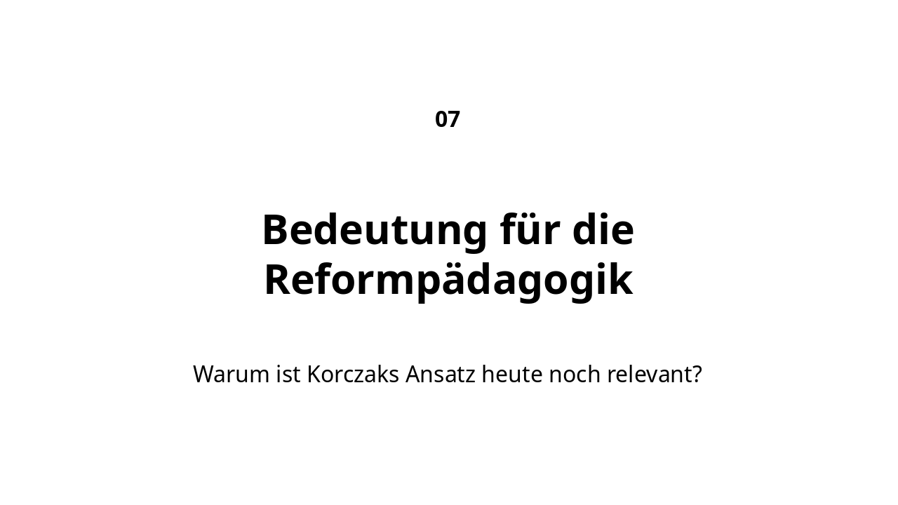 Slide 14 - Bedeutung für die Reformpädagogik