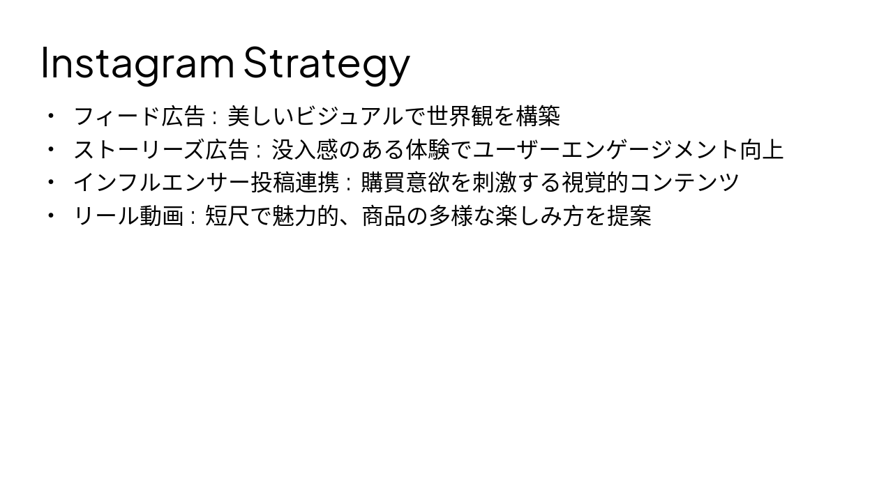 Slide 11 - Instagram Strategy