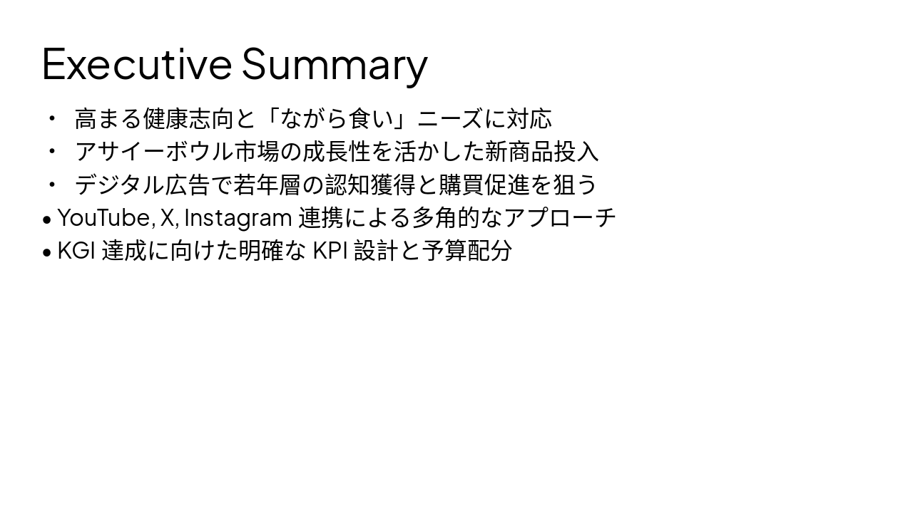 Slide 2 - Executive Summary