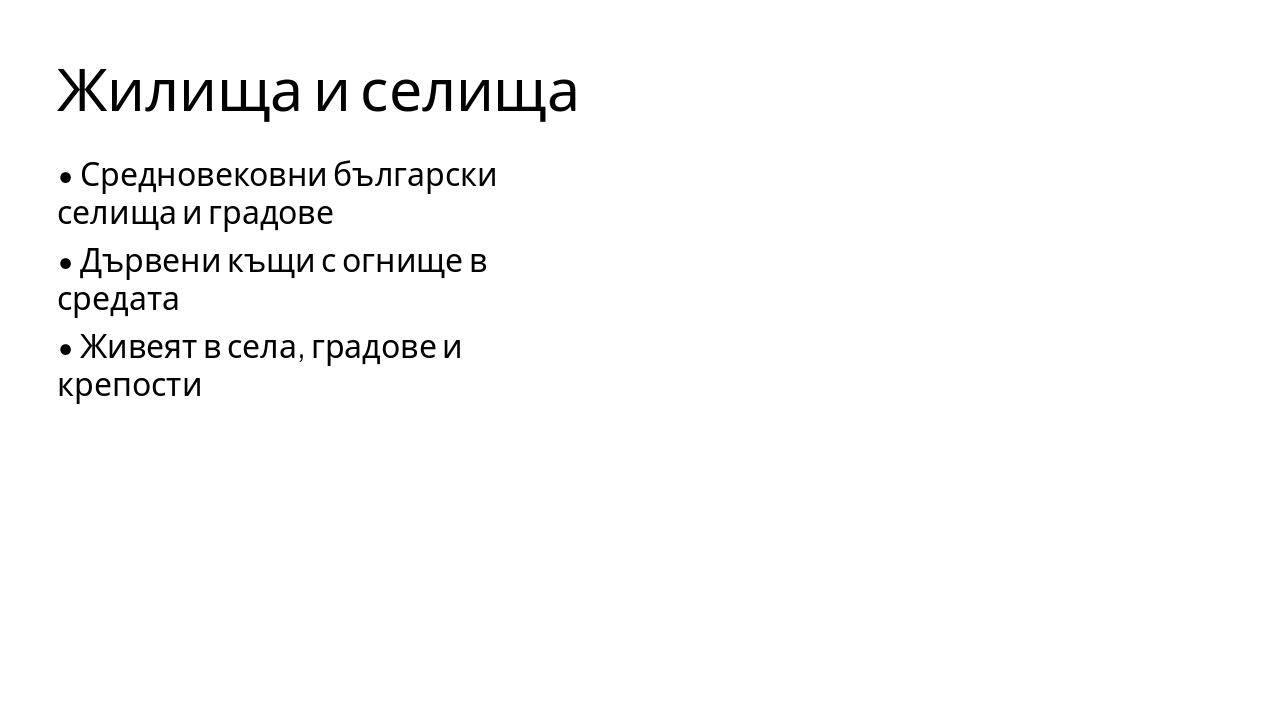 Slide 3 - Жилища и селища