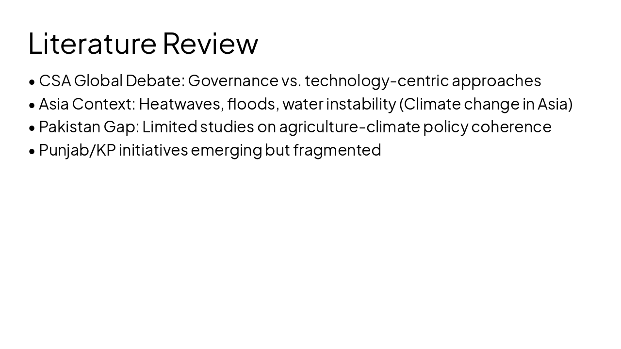 Slide 6 - Literature Review