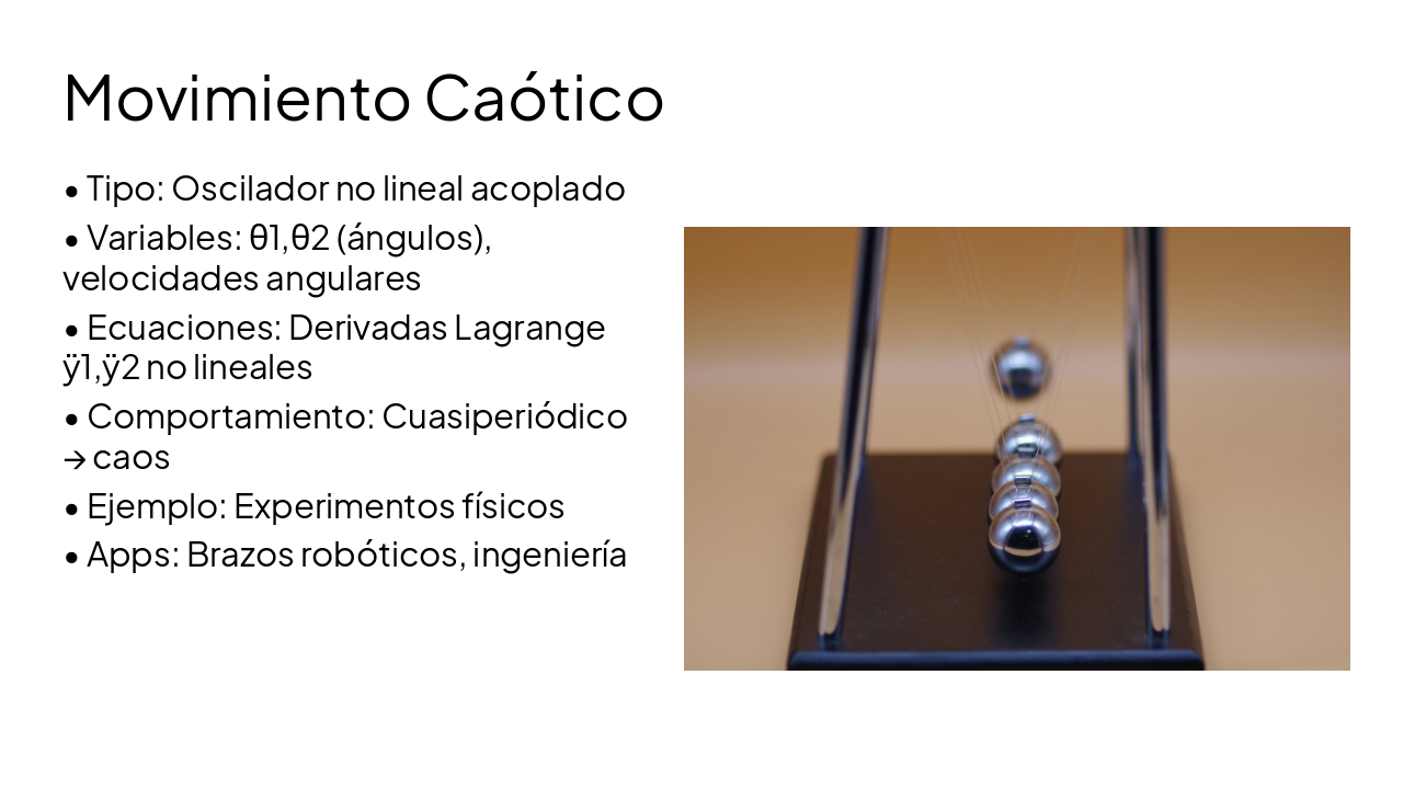 Slide 13 - Movimiento Caótico