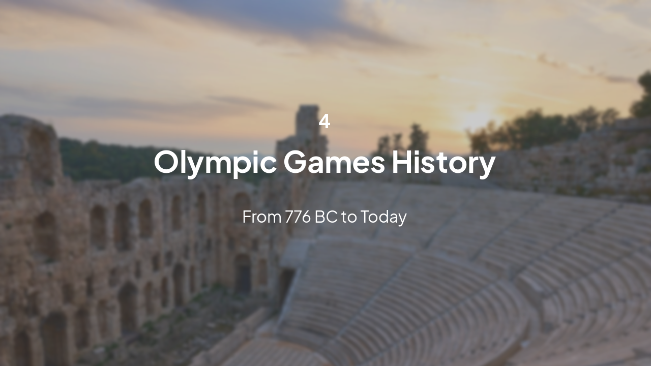 Slide 9 - Olympic Games History