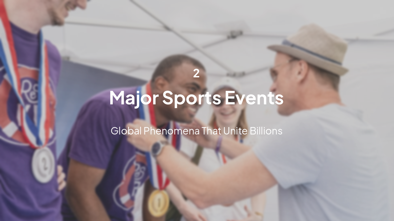 Slide 5 - Major Sports Events
