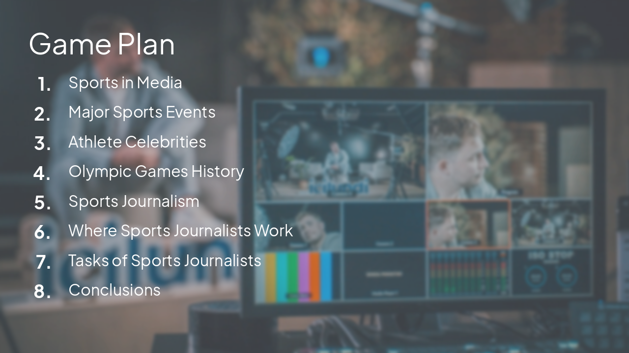 Slide 2 - Game Plan