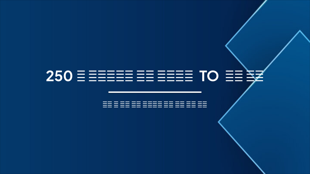 Slide 1 - 250인 중소기업을 위한 효과적인 TO 관리 전략