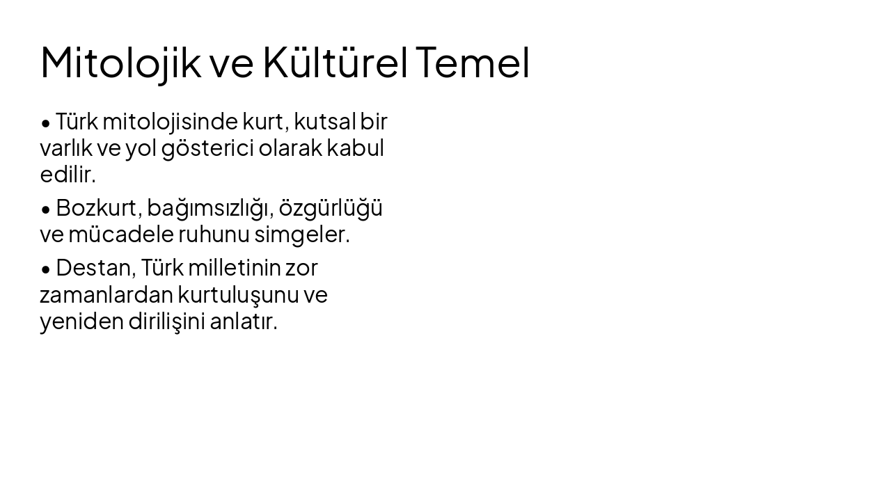 Slide 3 - Mitolojik ve Kültürel Temel