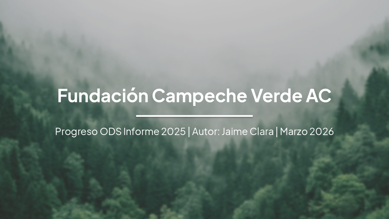 Fundación Campeche Verde: Progreso ODS 2025