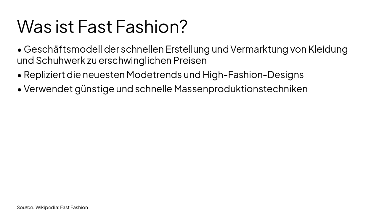 Slide 3 - What is Fast Fashion?