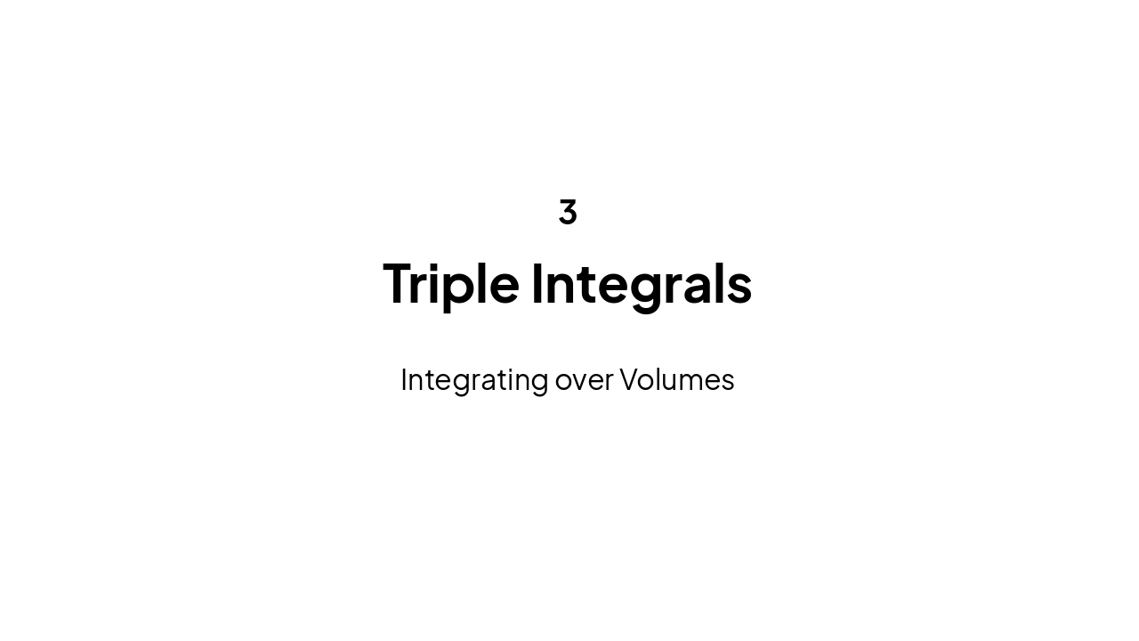 Slide 9 - Triple Integrals