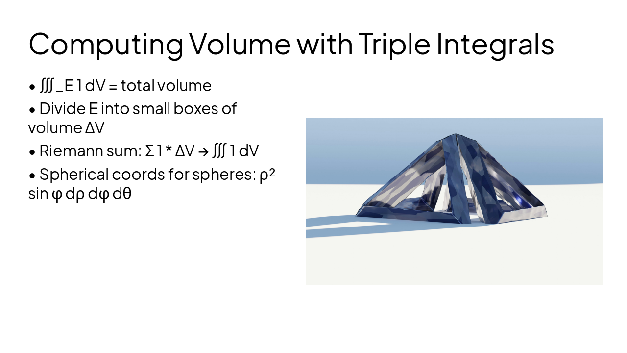Slide 11 - Computing Volume with Triple Integrals