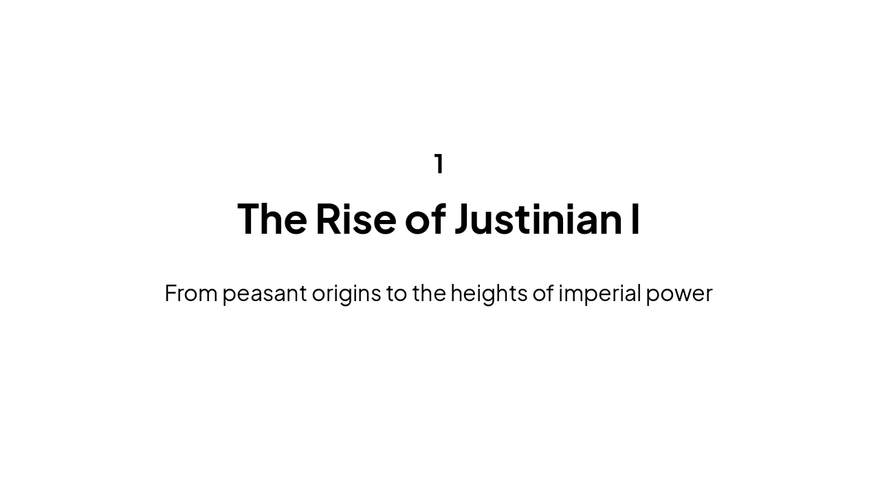 Slide 3 - Rise of Justinian