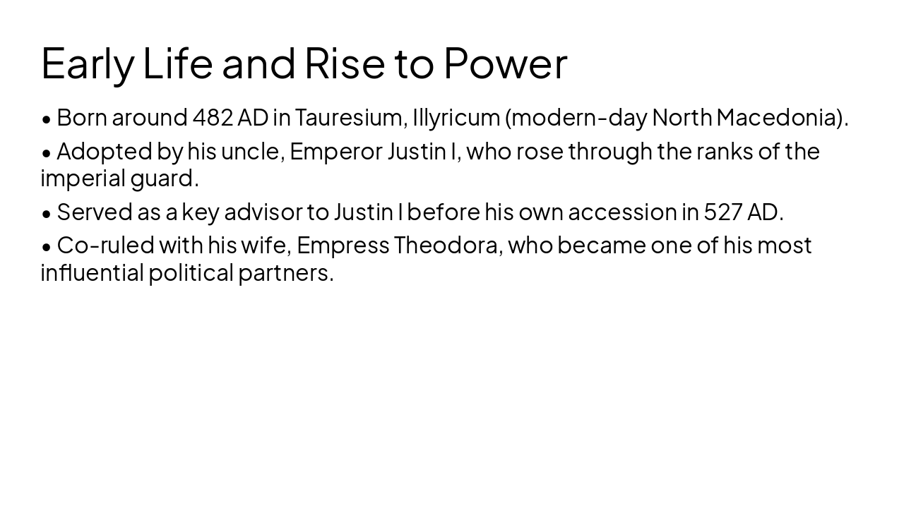 Slide 4 - Early Life and Rise to Power