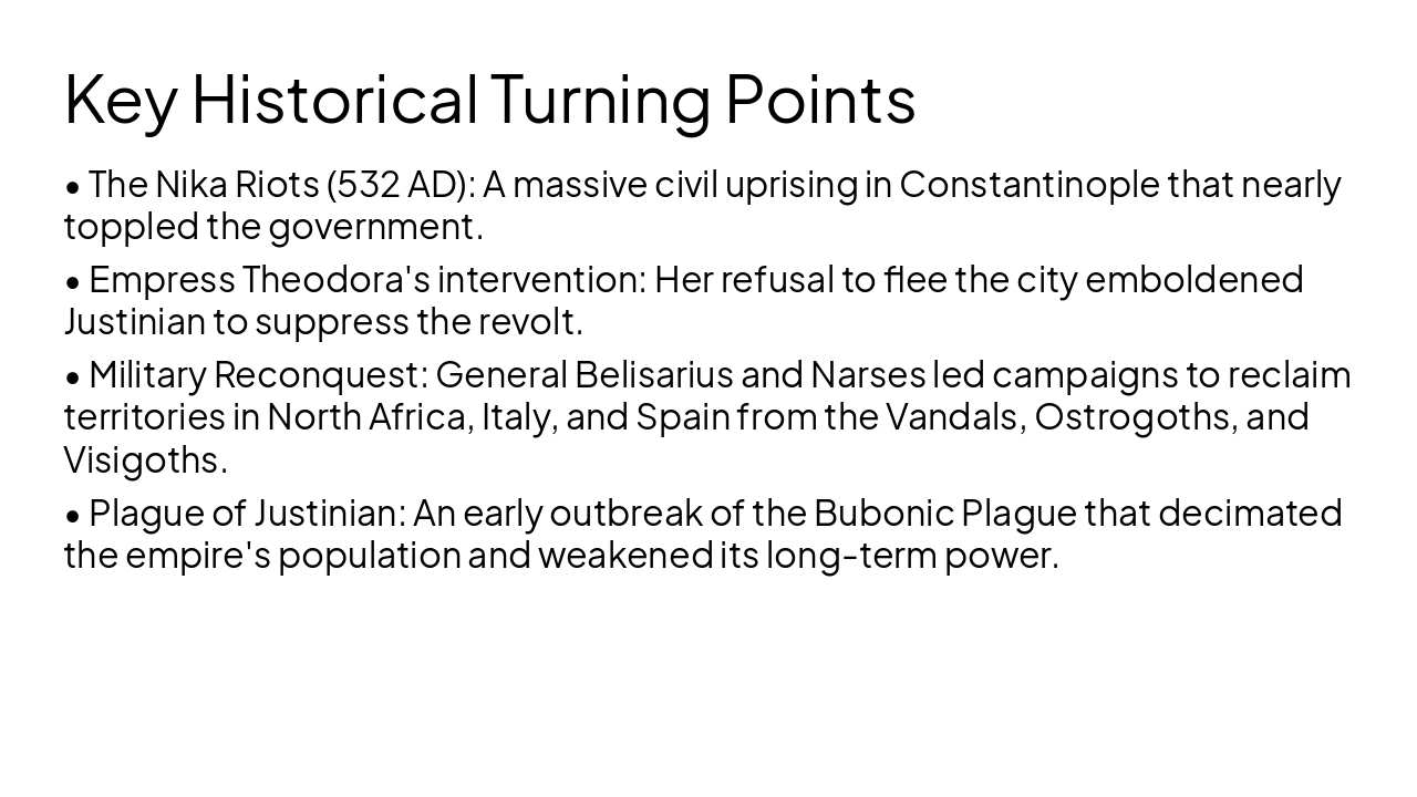 Slide 10 - Key Historical Turning Points