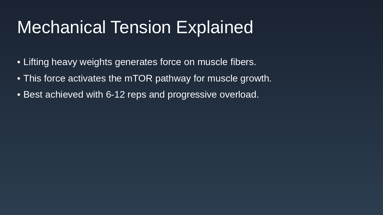 Slide 4 - Mechanical Tension Explained