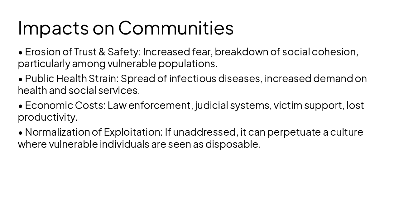 Slide 11 - Impacts on Communities