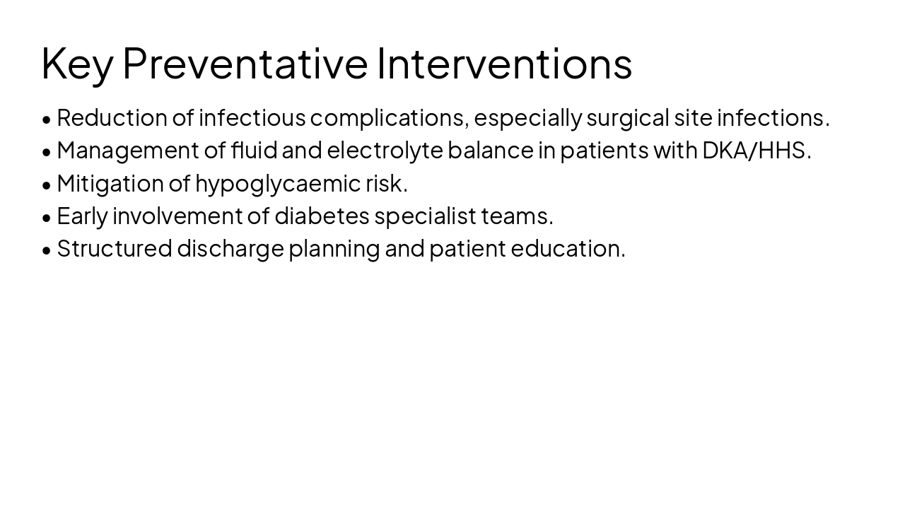 Slide 12 - Key Preventative Interventions