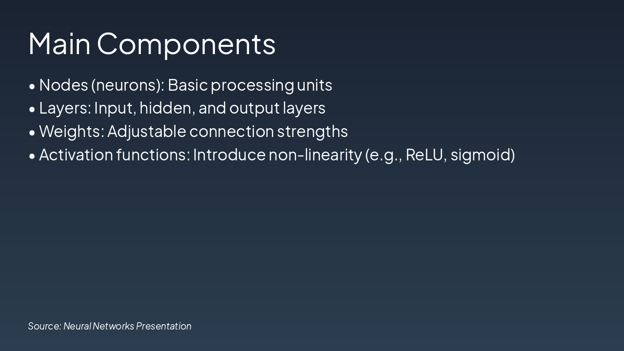 Slide 4 - Main Components