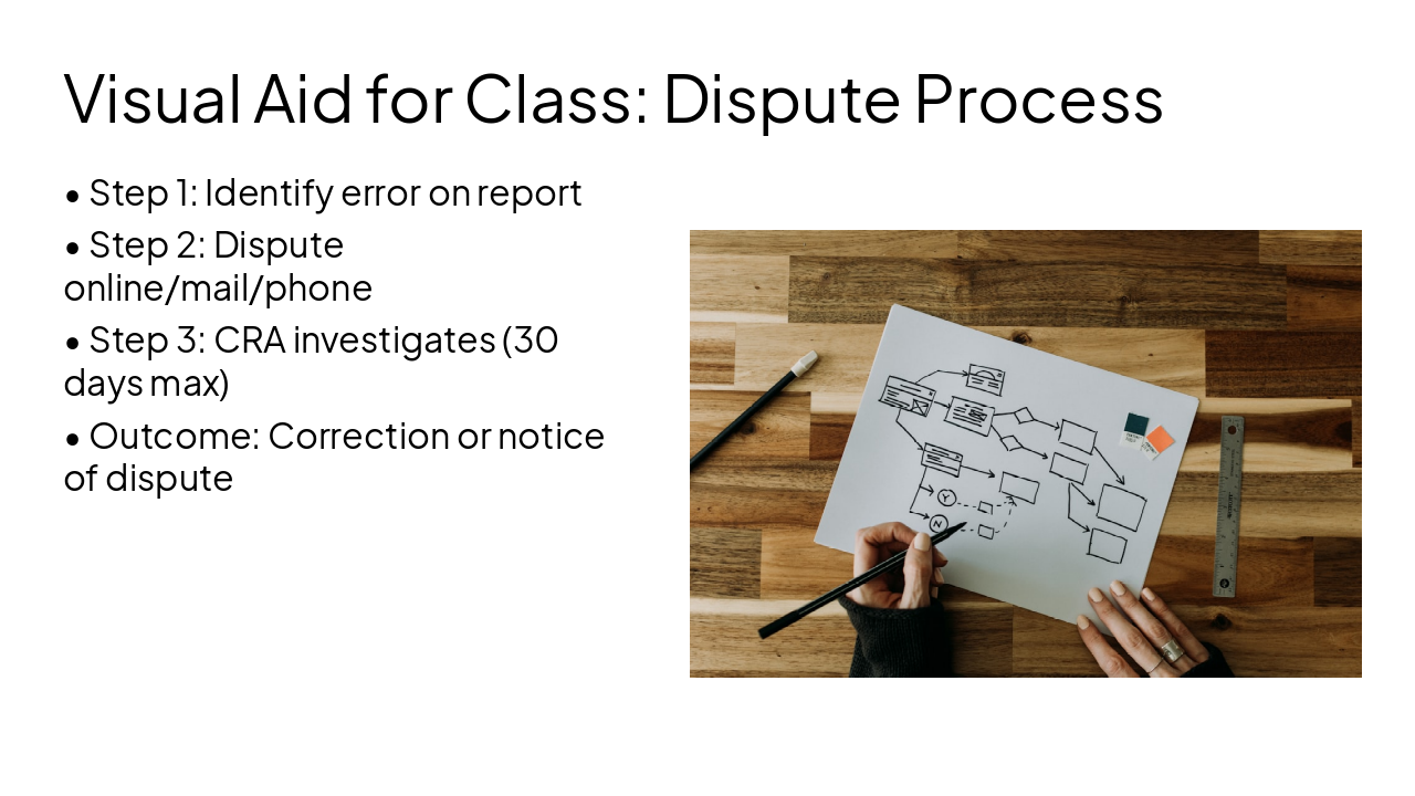 Slide 12 - Visual Aid for Class: Dispute Process