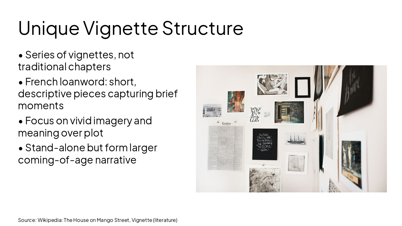 Slide 7 - Unique Vignette Structure