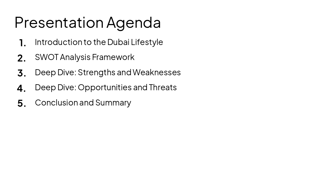 Slide 2 - Presentation Agenda