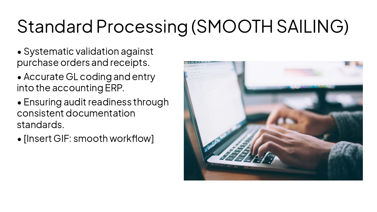 Slide 5 - Standard Processing (SMOOTH SAILING)