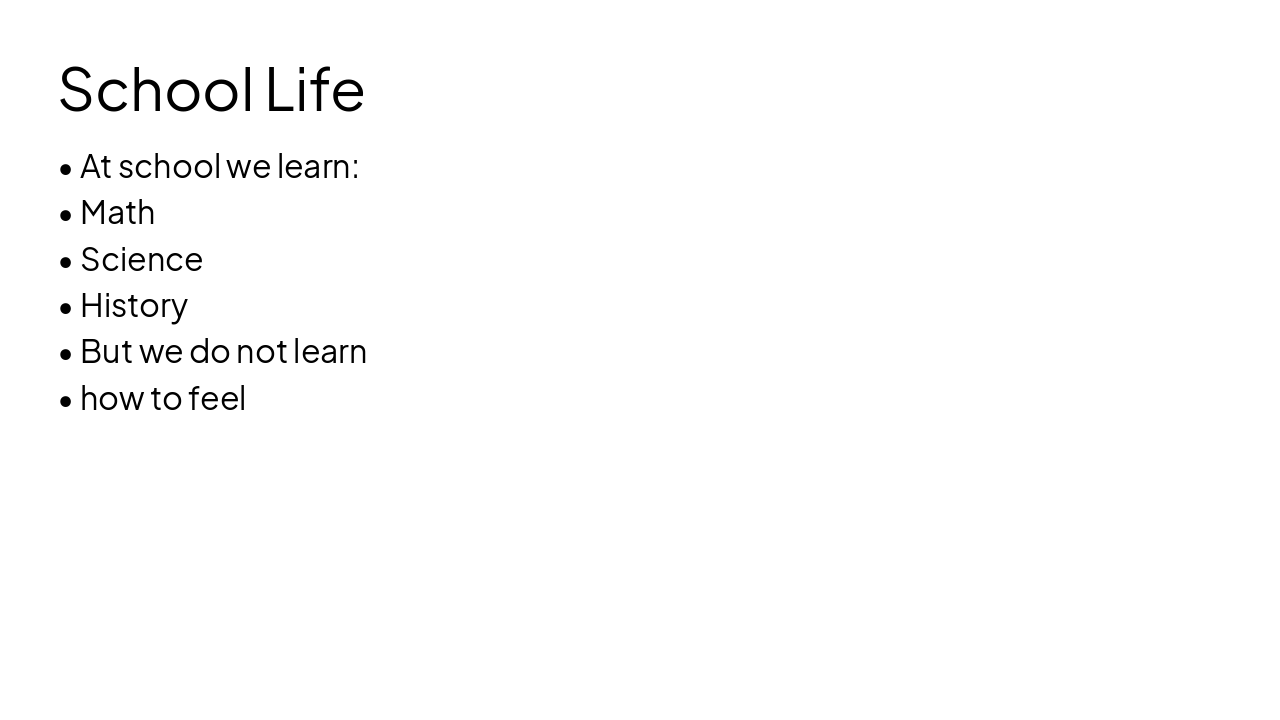 Slide 4 - School Life
