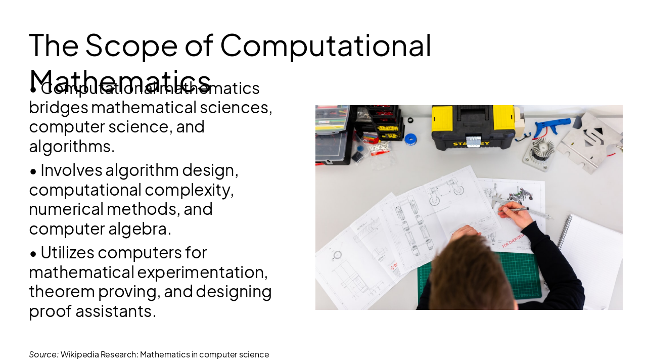 Slide 12 - The Scope of Computational Mathematics
