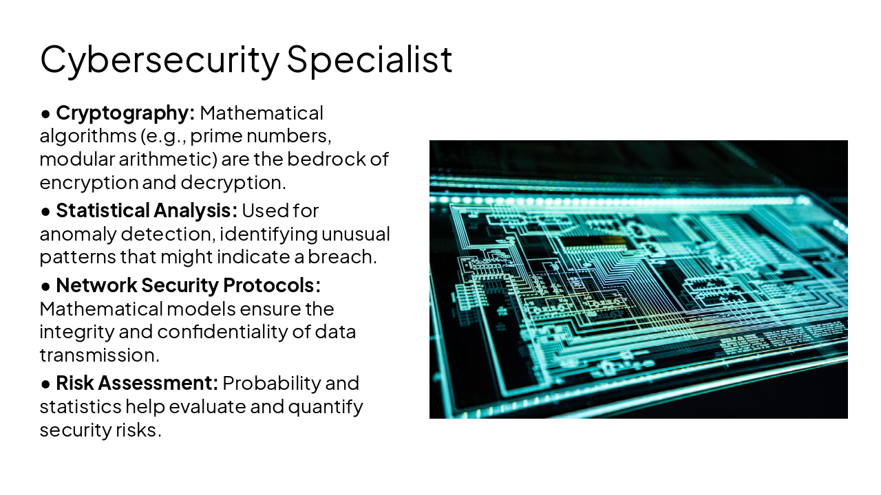 Slide 10 - Cybersecurity Specialist
