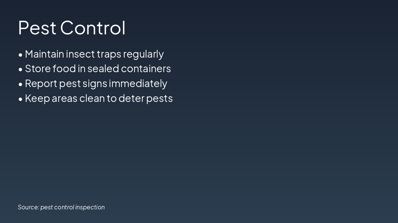 Slide 4 - Pest Control