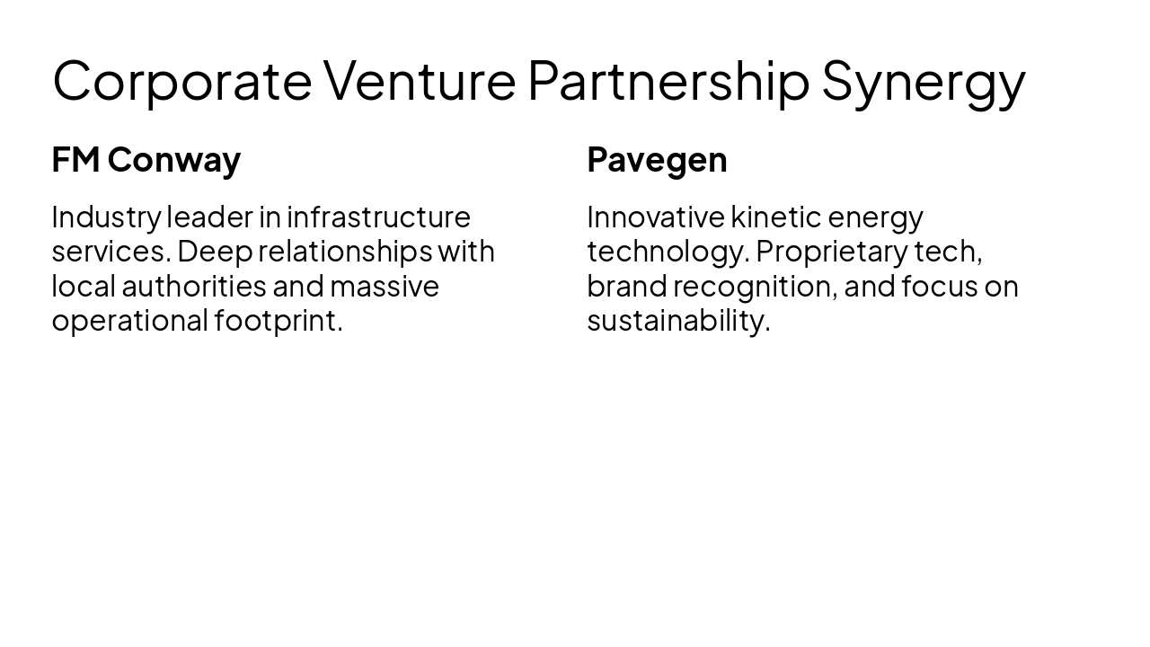 Slide 6 - Corporate Venture Partnership Synergy